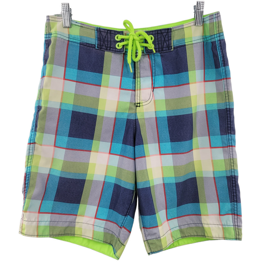 Hollister Men's Swim Board Shorts Size S Plaid